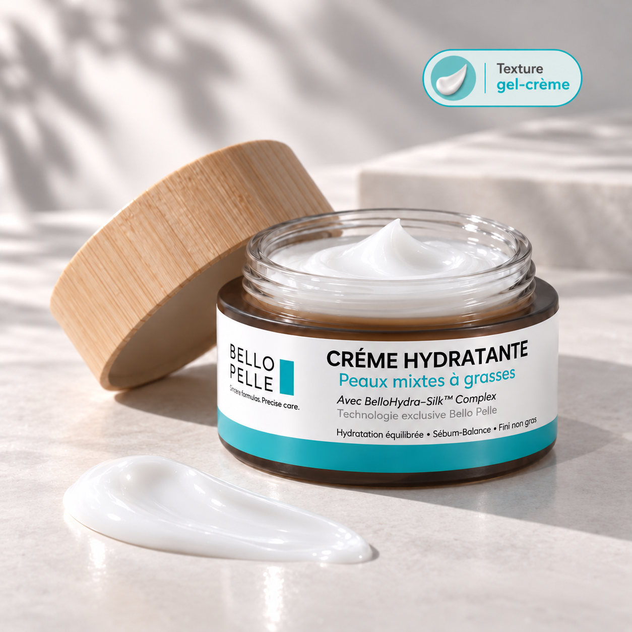 Vue complémentaire de Crème Hydratante – Peaux Mixtes à Grasses (Gel-crème)