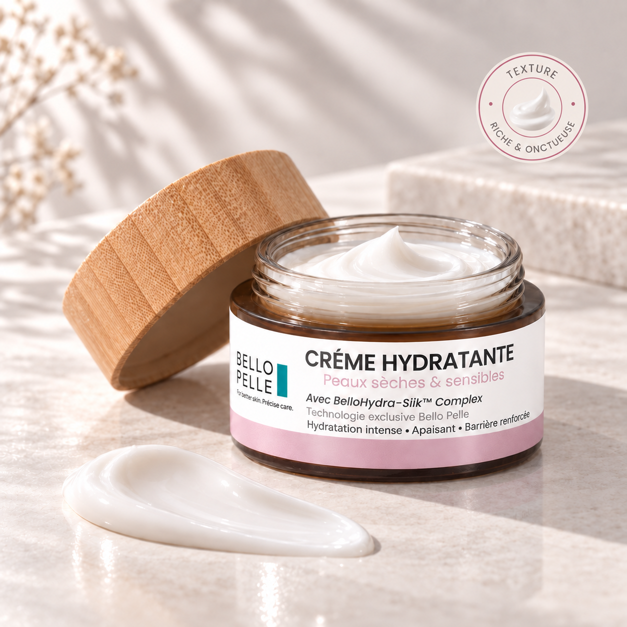 Vue complémentaire de Crème Hydratante – Peaux Sèches & Sensibles