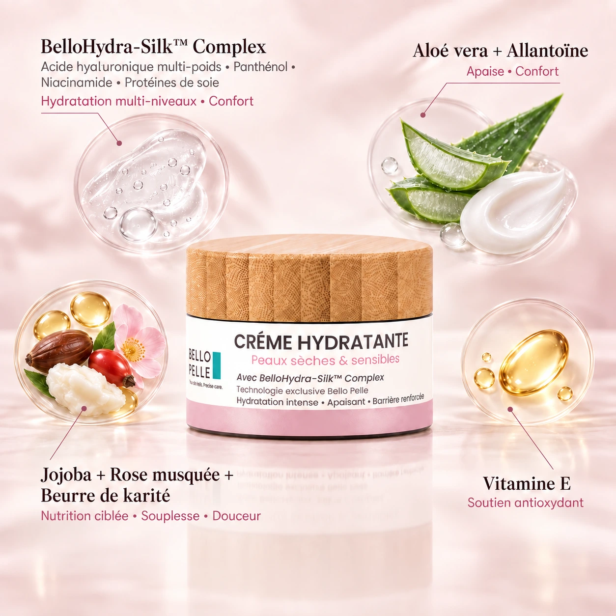 Crème Hydratante – Peaux Sèches & Sensibles — vue 3